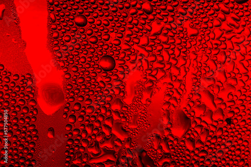 Canvastavla Ice cold glass fresh coca cola covered with water drops condensation Cold drink