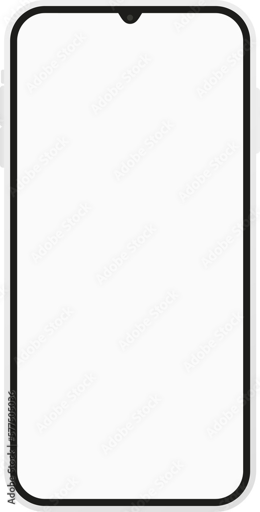 Smartphone Interface, Mobile Phone Front View, Empty Screen, Smartphone Mockup Smartphone Interface, Mobile Phone Front View, Empty Screen, Smartphone Mockup