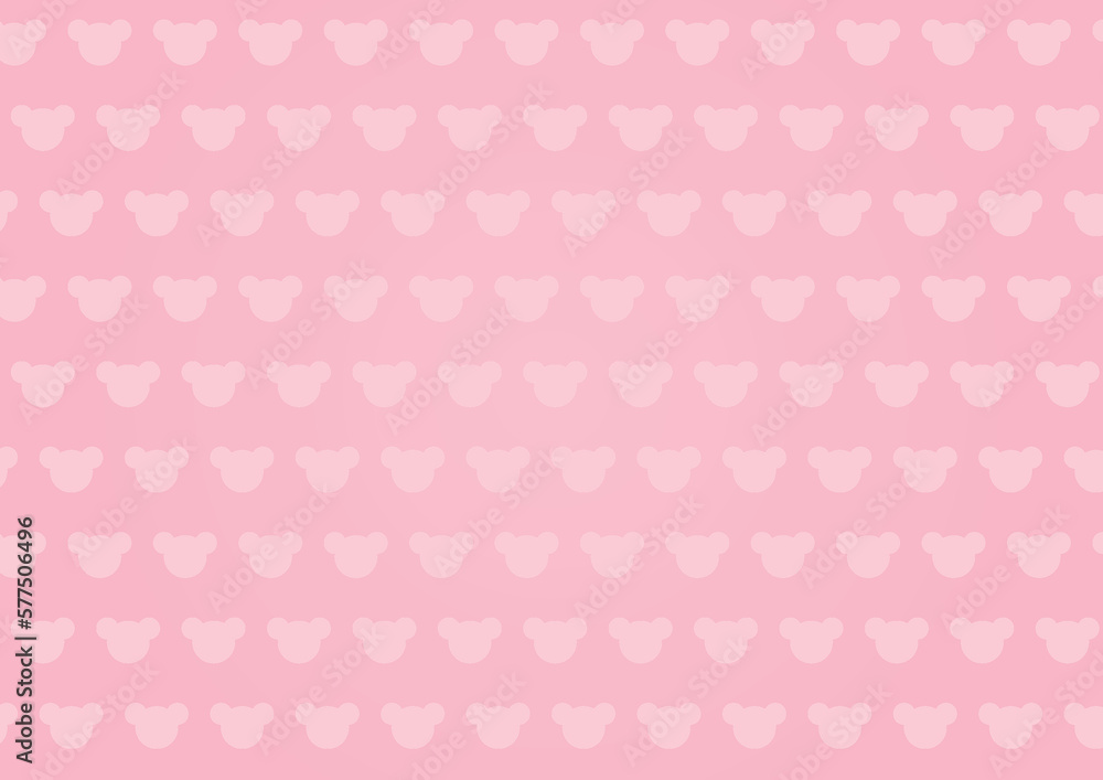 light pink bear pattern on dark pink background light pink bear pattern on dark pink background