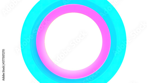 Background of pulsating colored rings. Motion. Colored circles pulsate in slow rhythm. Background of colored circles moving centrally and pulsating