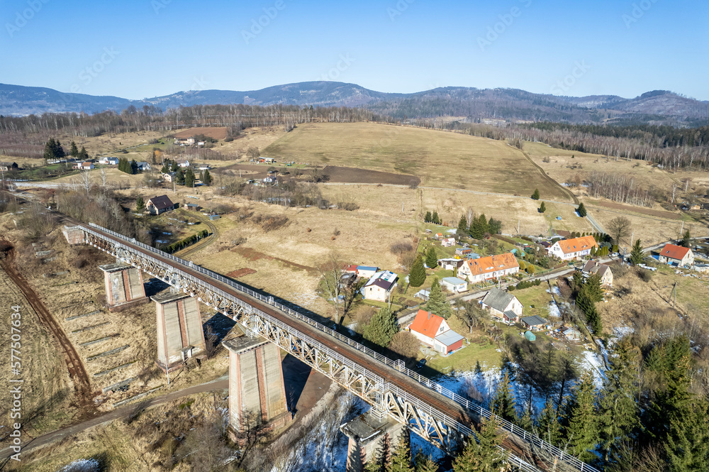 Most Nowa Ruda Zatorze. Linia kolejowa nr 286.