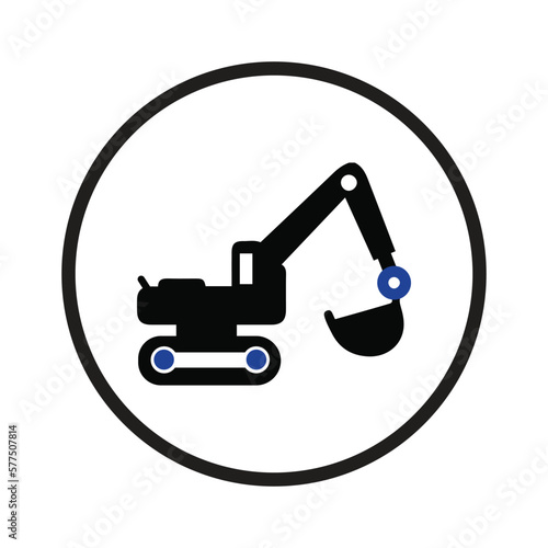 construction excavator icon