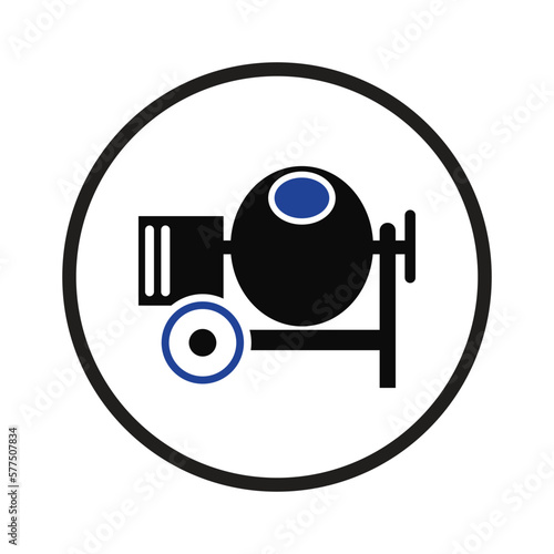 concrete mixer machine icon
