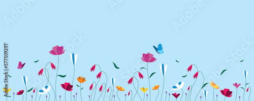 sfondo, fiori, piante, primavera	