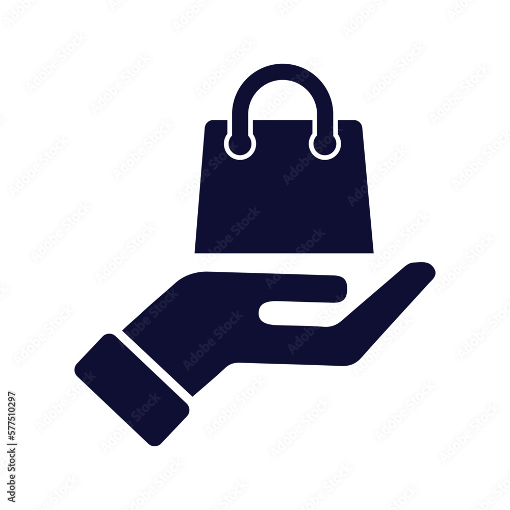 parcel on hand delivery icon parcel on hand delivery icon