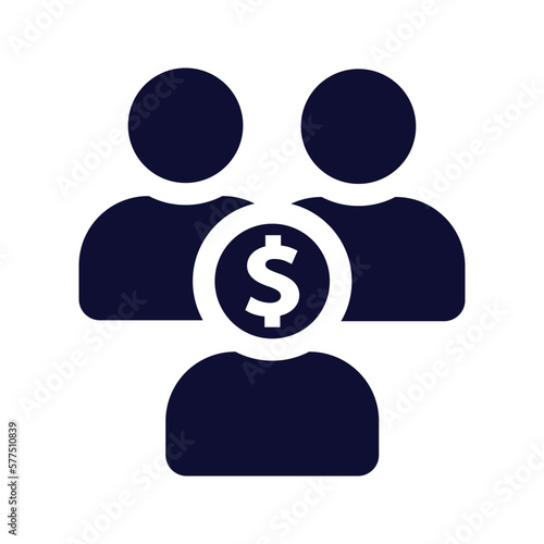 crowd funding icon vector