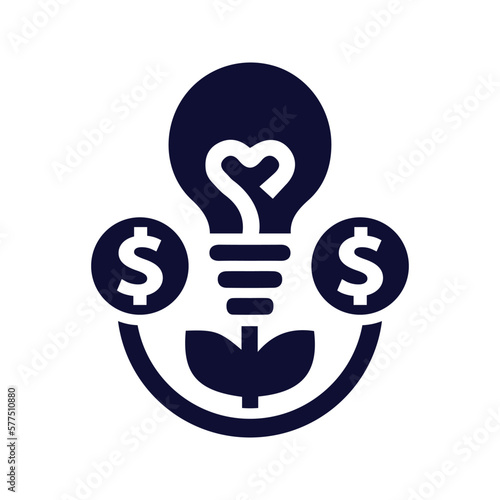 crowd funding icon vector