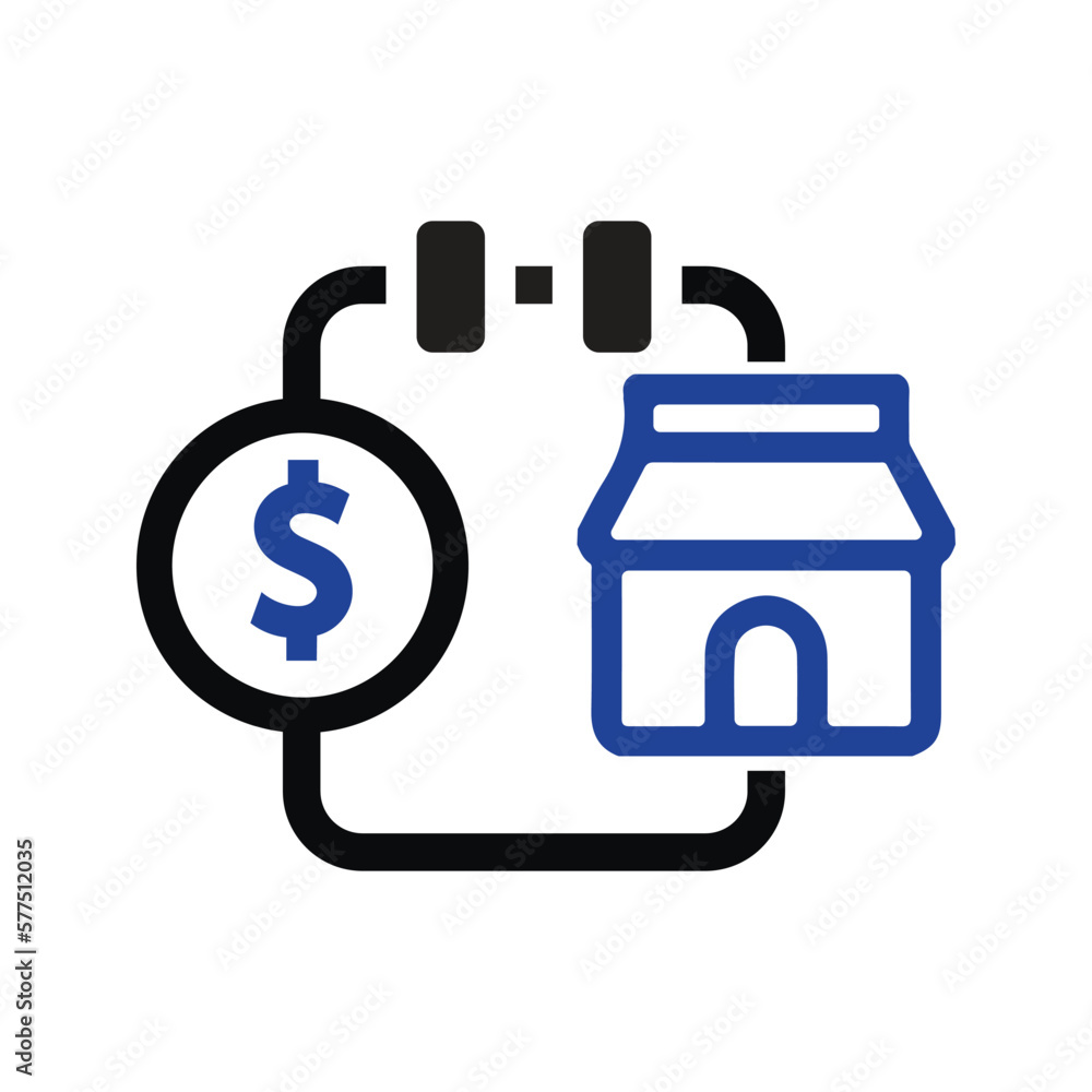 Online ecommerce store icon Online ecommerce store icon