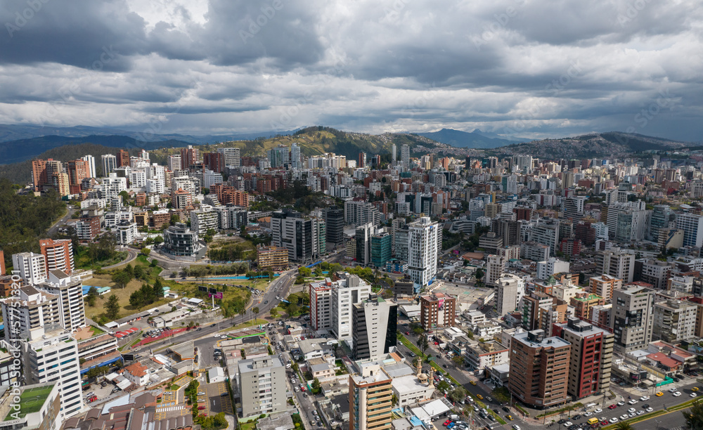 Fotografía de Dron Quito, Ecuador Sector Norte de la Ciudad con vista al sector de la González Suárez 