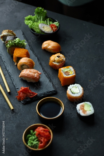 sushi on a plate