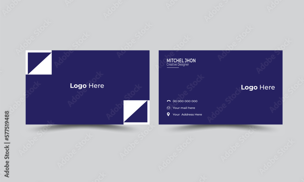 Professional business carg design with company logo. 