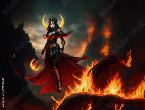 Devil woman with fire © METEHAN BAHADIR