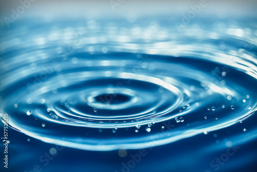 The subtle movements of the water surface with bokeh and bubble