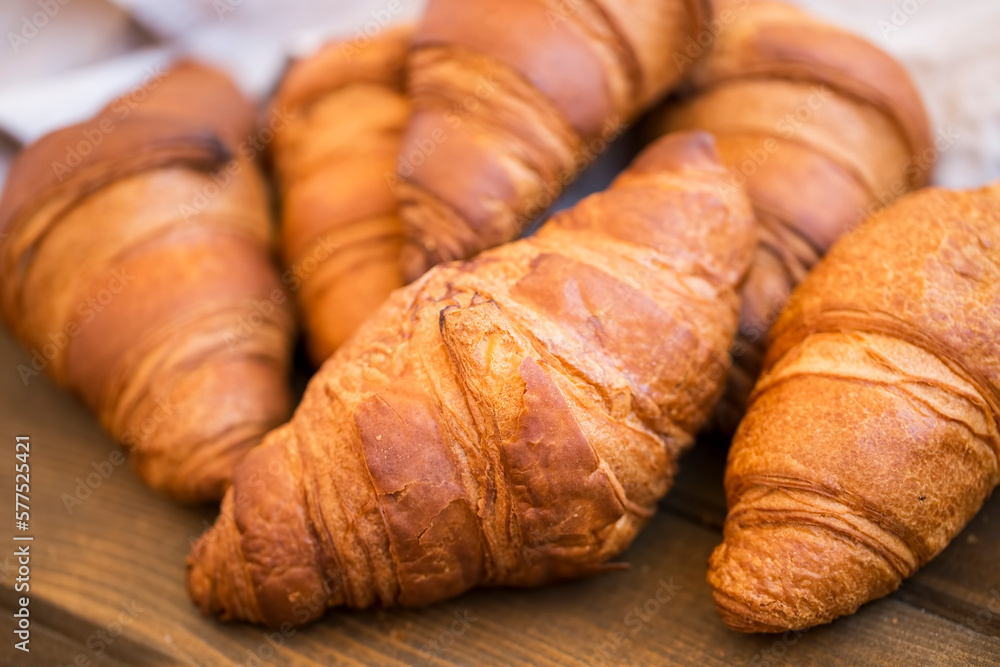 Fresh croissants