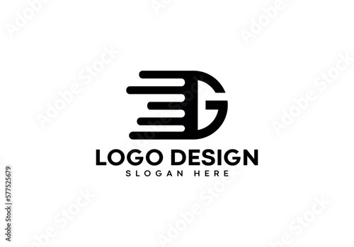 DG letter logo design on luxury background. DG monogram initials letter logo concept. GD colorful icon design. DG elegant and Professional black letter icon on white background.