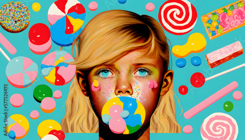 Candy Overload: A Sweet Reminder of Healthy Eating
