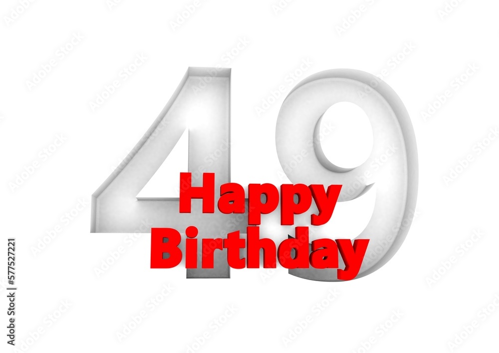 Happy Birthday with big relief number Happy Birthday with big relief number