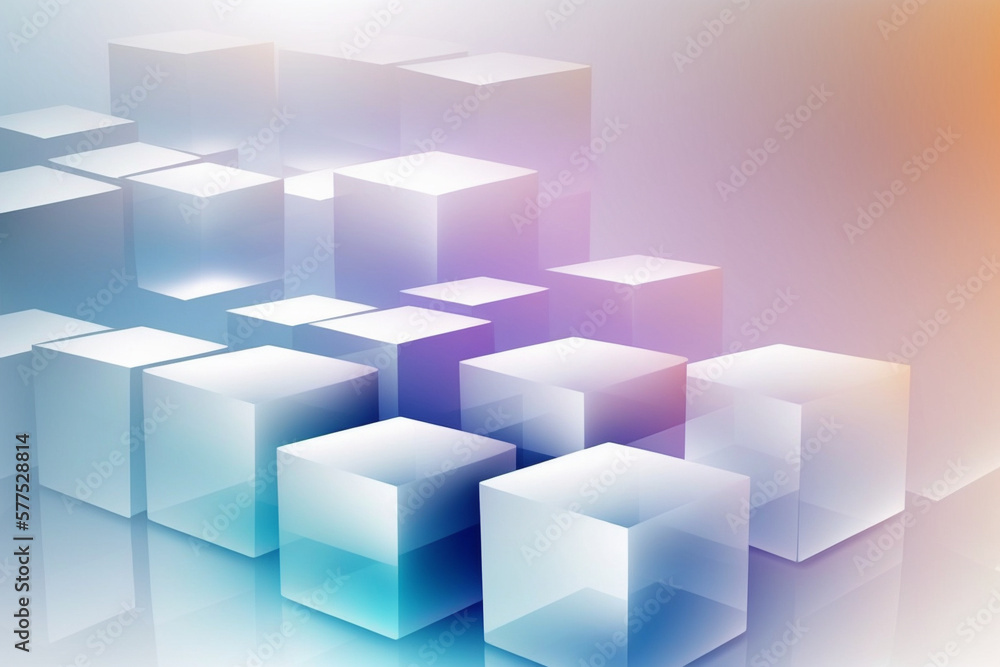 soft 3d iridescent cubes background for website or corporate presentation soft 3d iridescent cubes background for website or corporate presentation