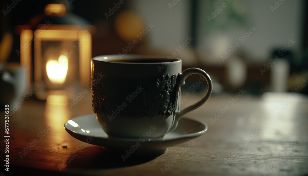 drink, cup of tea, coffee, home, breakfast Generative AI, Generativ, KI