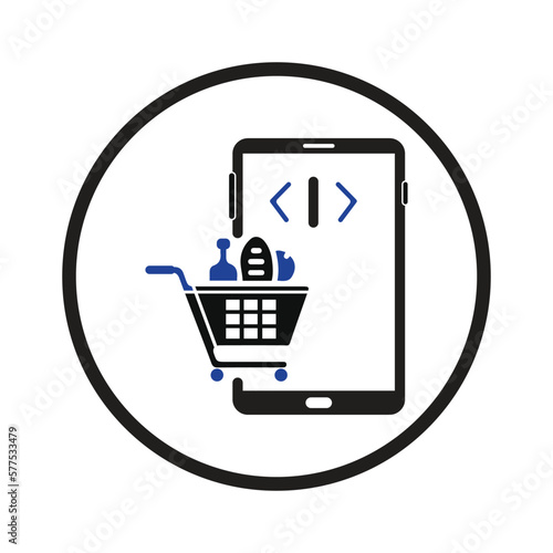online grocery shopping icon