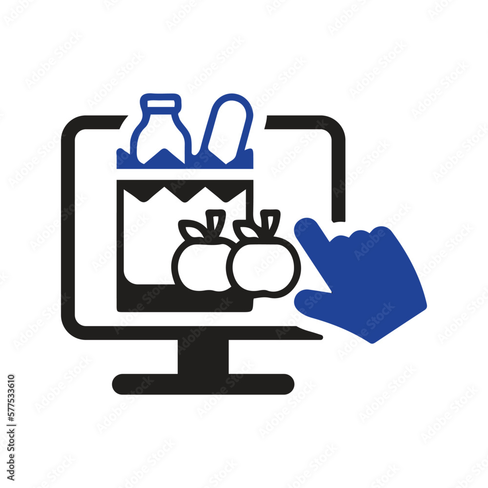 online grocery shopping icon