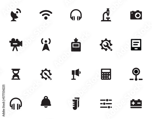 Science and Technology icon set. Science, scientific activity elements - minimal thin line web icon set. Outline icons collection. Simple vector illustration. Lines with editable stroke