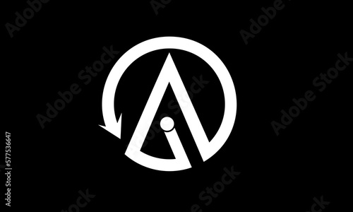 letter A logo design template