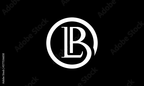 initial LB deign logo template
