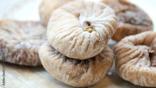 Wallpaper Mural Dried fig fruit on on a plate on table  Torontodigital.ca