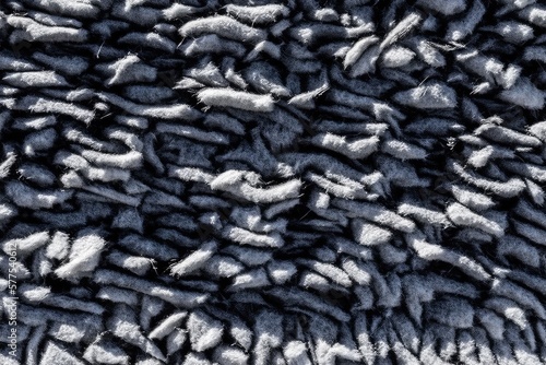 Grey carpet with long pile abstract texture background in close up (high details). Generative AI