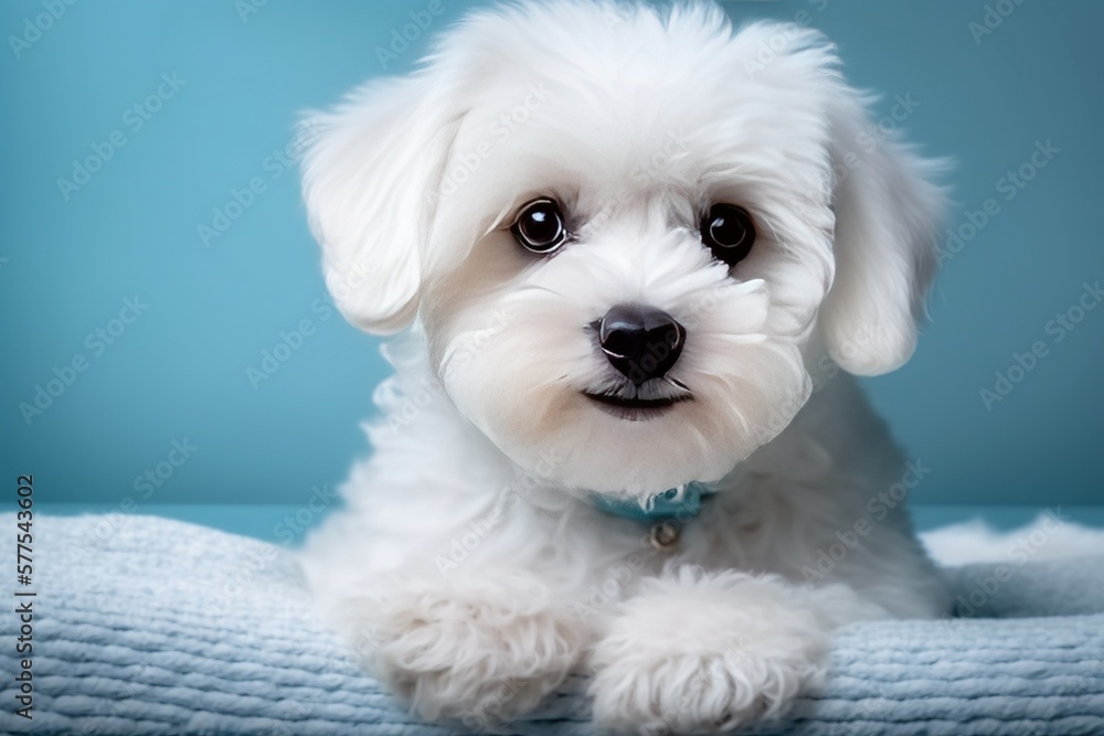 maltese puppy portrait maltese puppy portrait