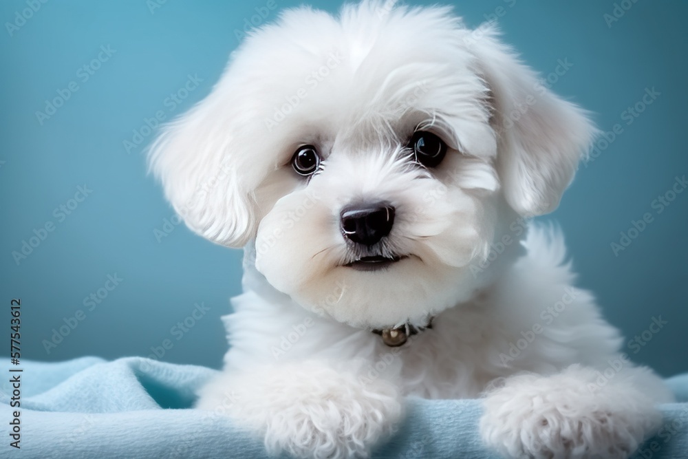 maltese puppy portrait maltese puppy portrait