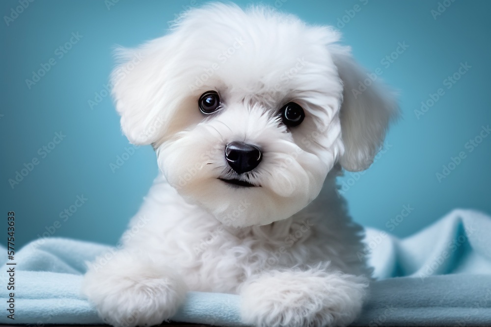 maltese puppy portrait maltese puppy portrait