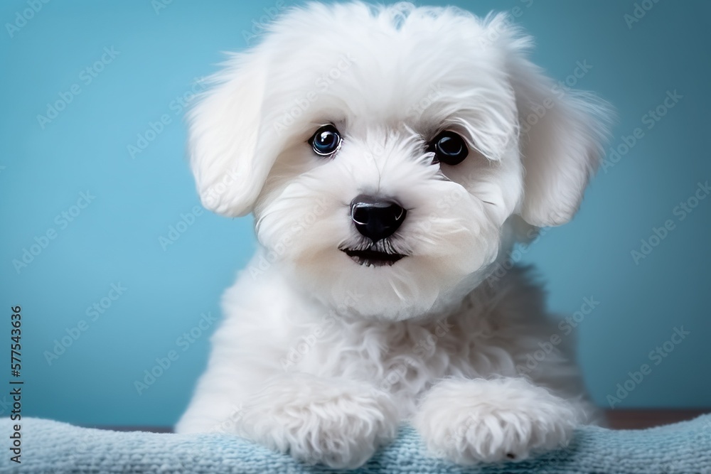 maltese puppy portrait maltese puppy portrait