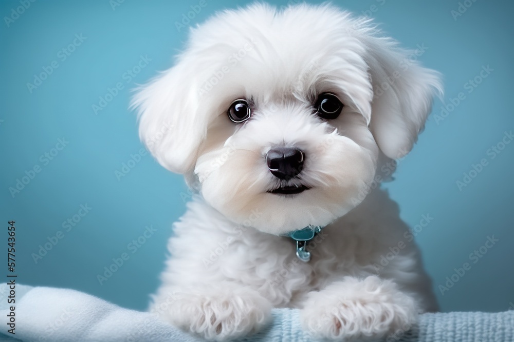 maltese puppy portrait maltese puppy portrait