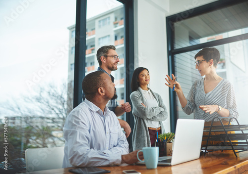 фотографія Working together to get the task done