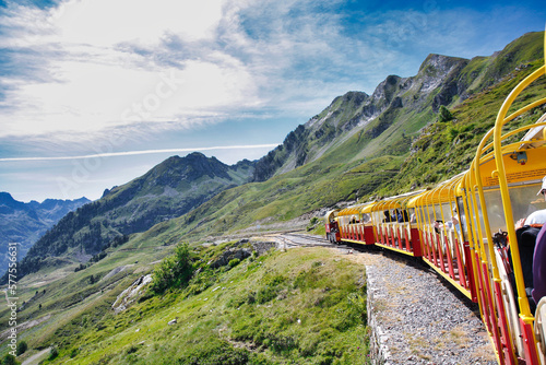 Petit train Artouste, Ossau valley, Pyrenees Atlantiques, Laruns municipality, France