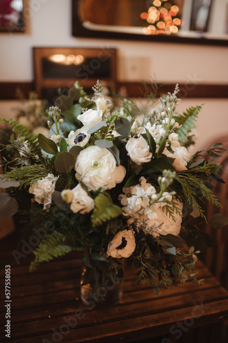 wedding bouquet in a vase