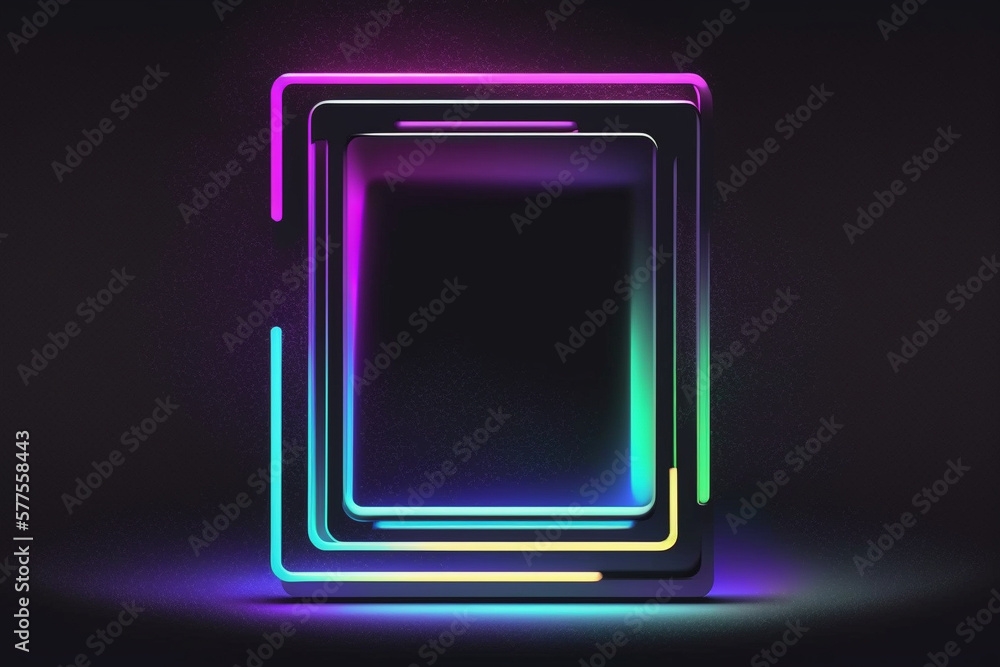 Frame, Vaporwave Neon Background Frame, Vaporwave Neon Background