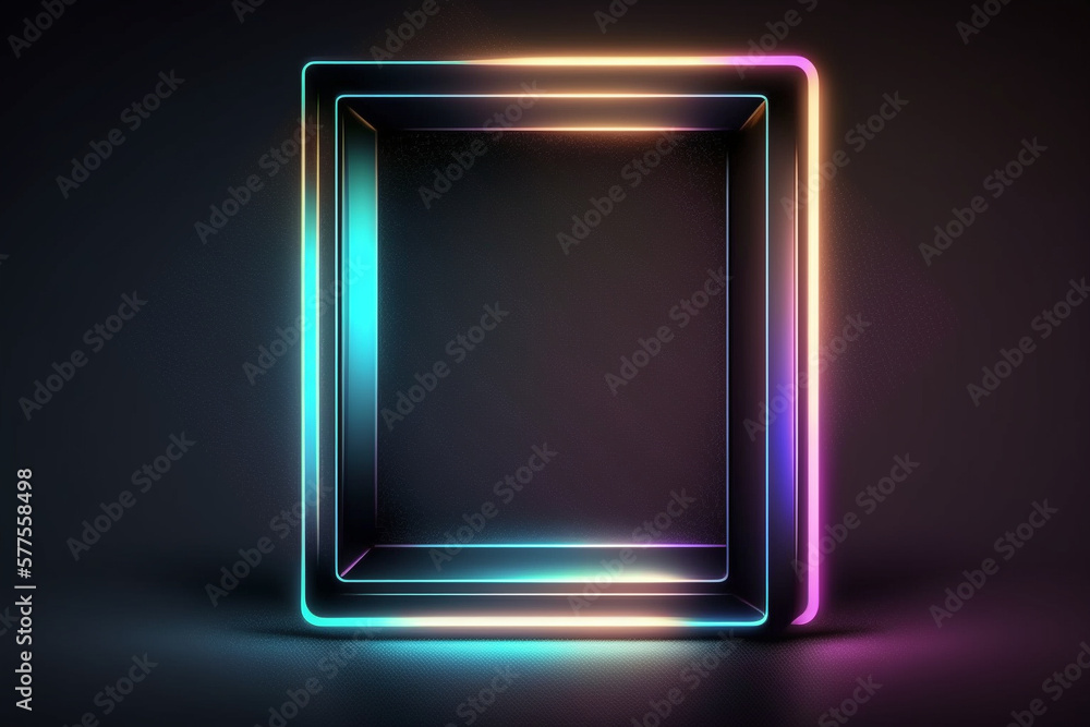 Frame, Vaporwave Neon Background Frame, Vaporwave Neon Background