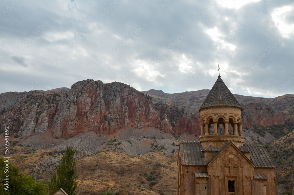 Surb Astvatsatsin (Holy Mother of God) church at the monastery of Noravank the pearl of armenian medieval architecture and one of the most admired shrines in the country
