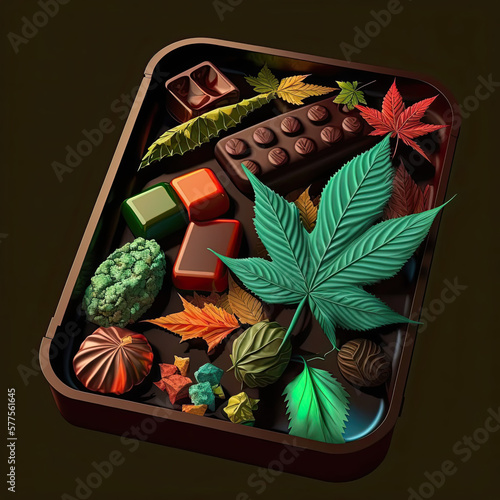 Marijuana Box of Chocolates and Goodies- AI Generated