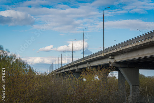 bridge over the river in the mountains