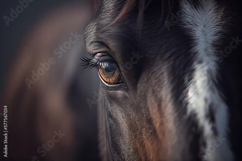 Horse Eye Close Up Generative AI