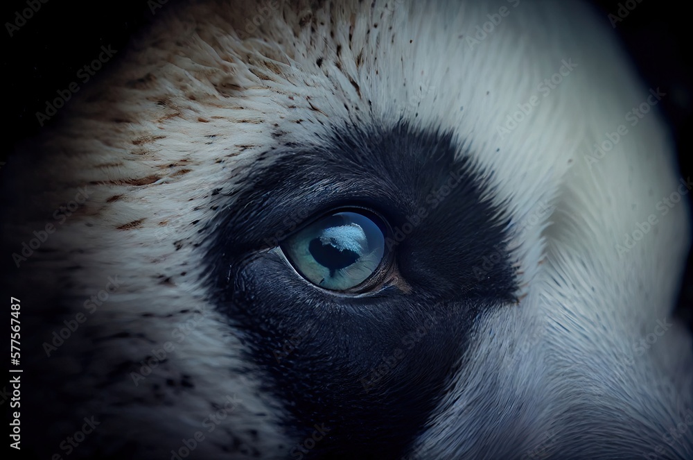 Panda Eye Closeup Generative AI