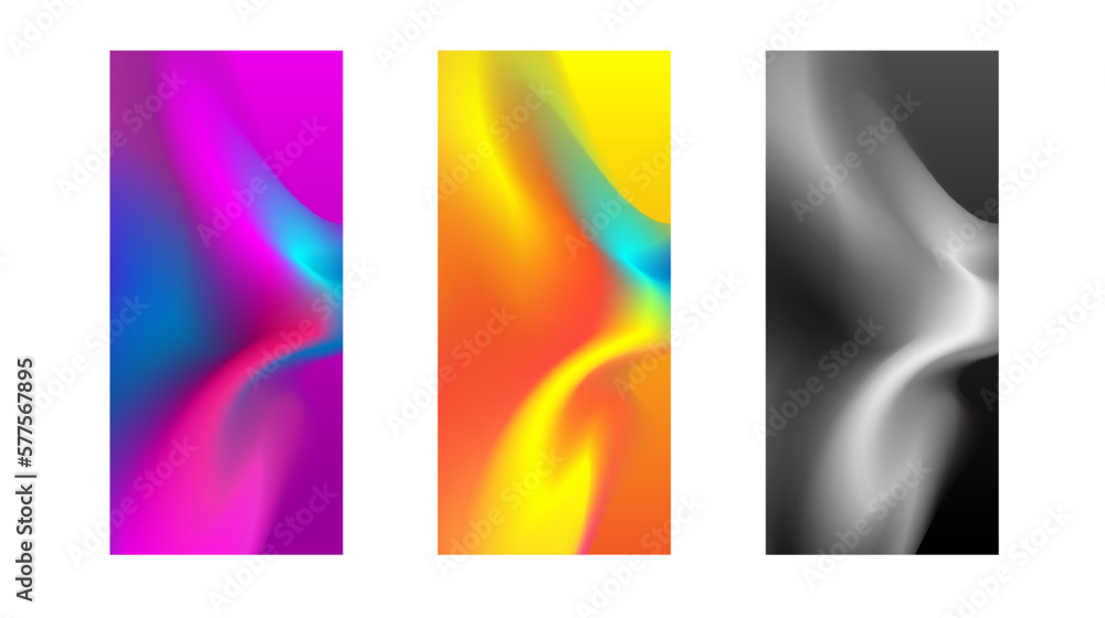 Fluid gradient mobile phone vector wallpaper background