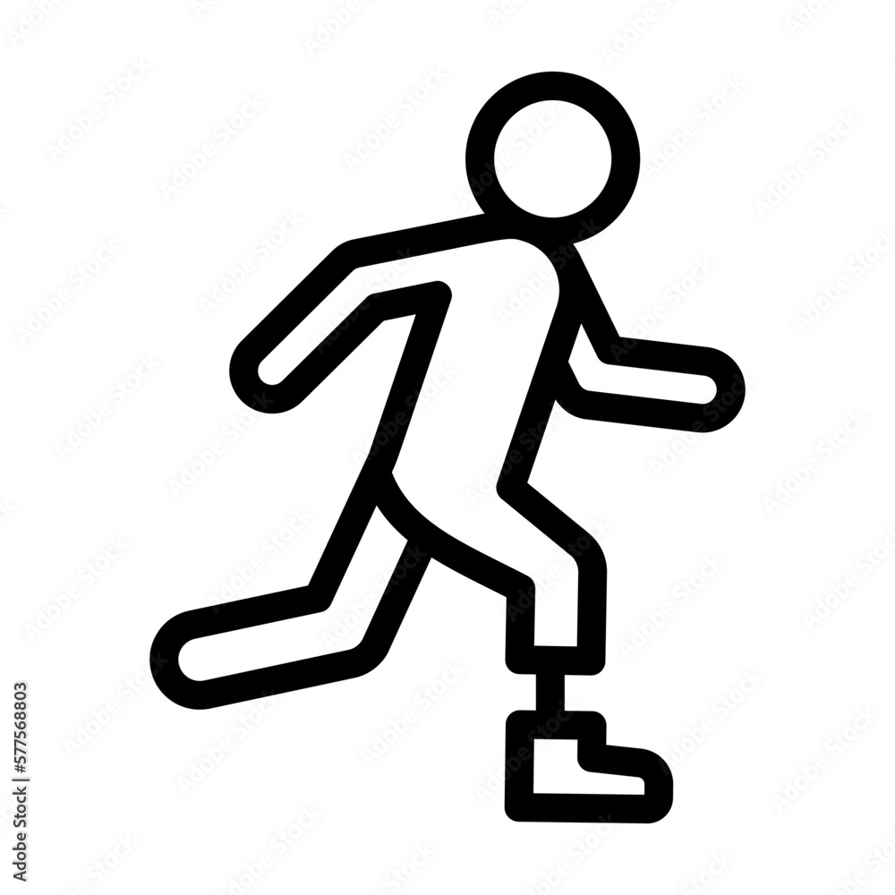 paralympic line icon illustration vector graphic paralympic line icon illustration vector graphic