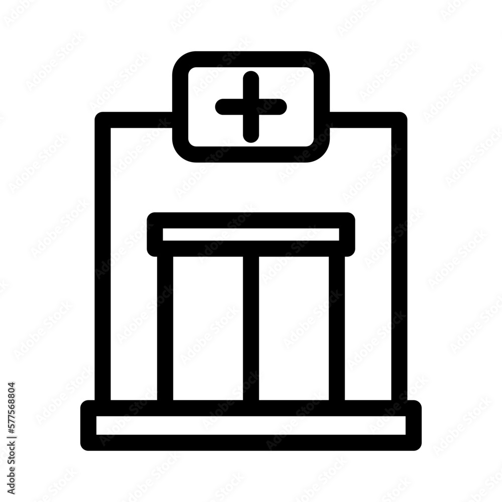 clinic line icon illustration vector graphic clinic line icon illustration vector graphic