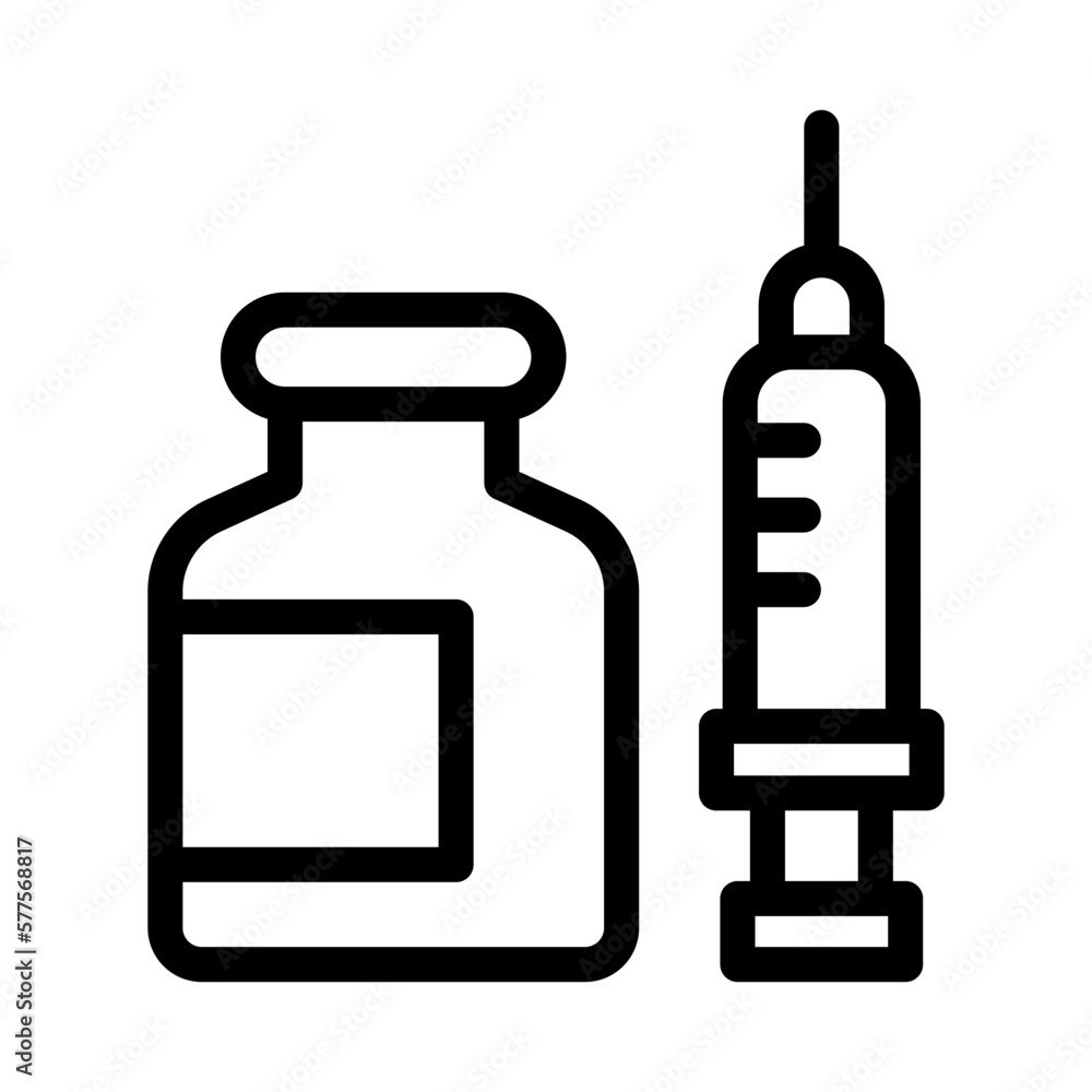insulin line icon illustration vector graphic insulin line icon illustration vector graphic
