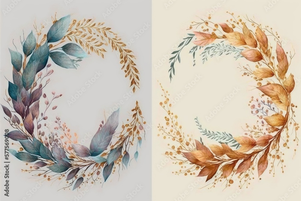 Obraz premium wreath from flowers